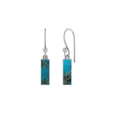 turquoise slice earrings